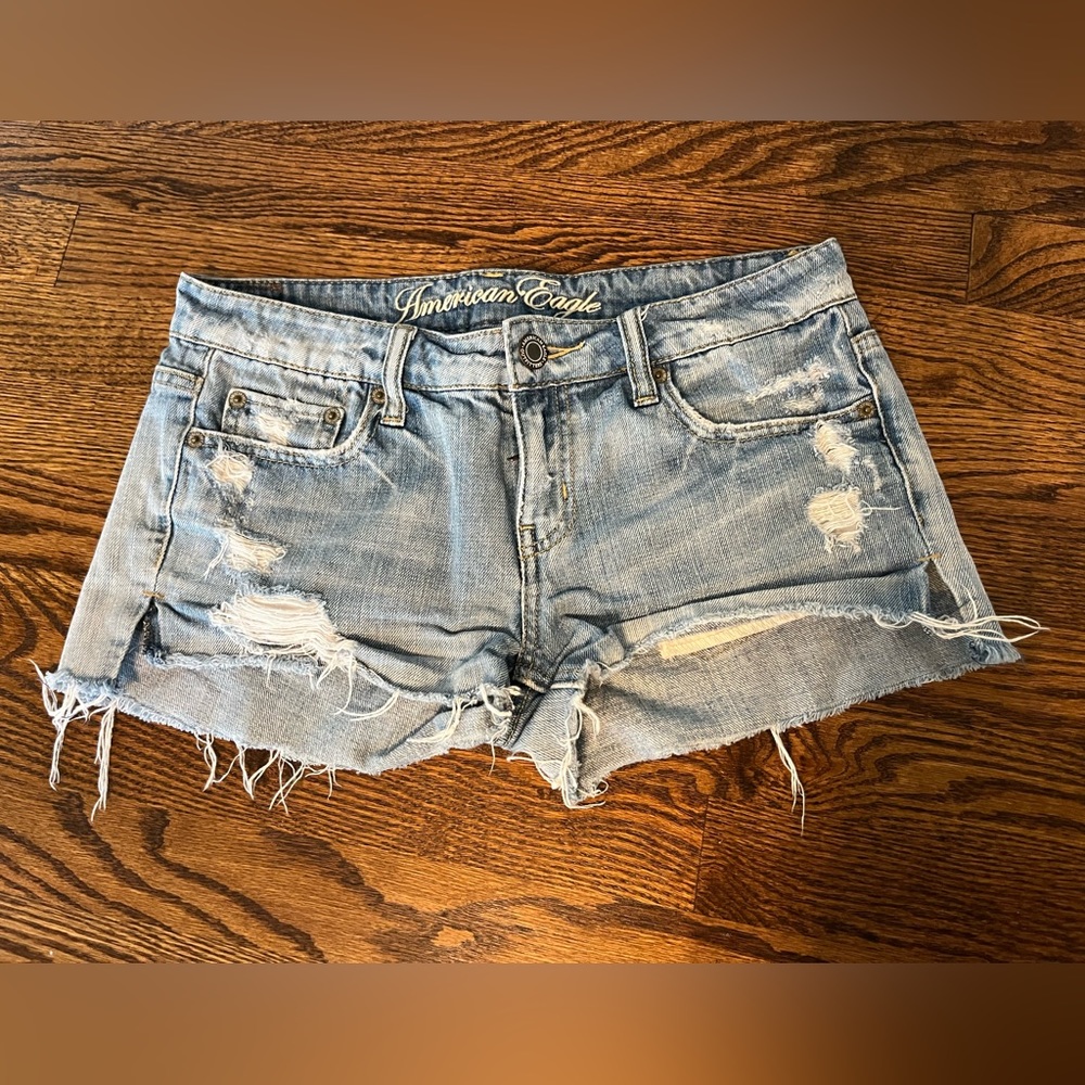 American eagle jean shorts size 0